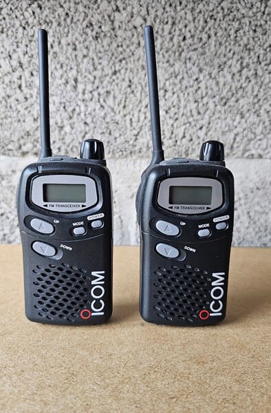 Pair of Icom PMR446 Two Way Radios