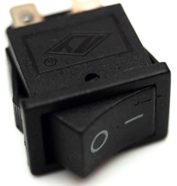 12/24V Black LED Rocker Switch