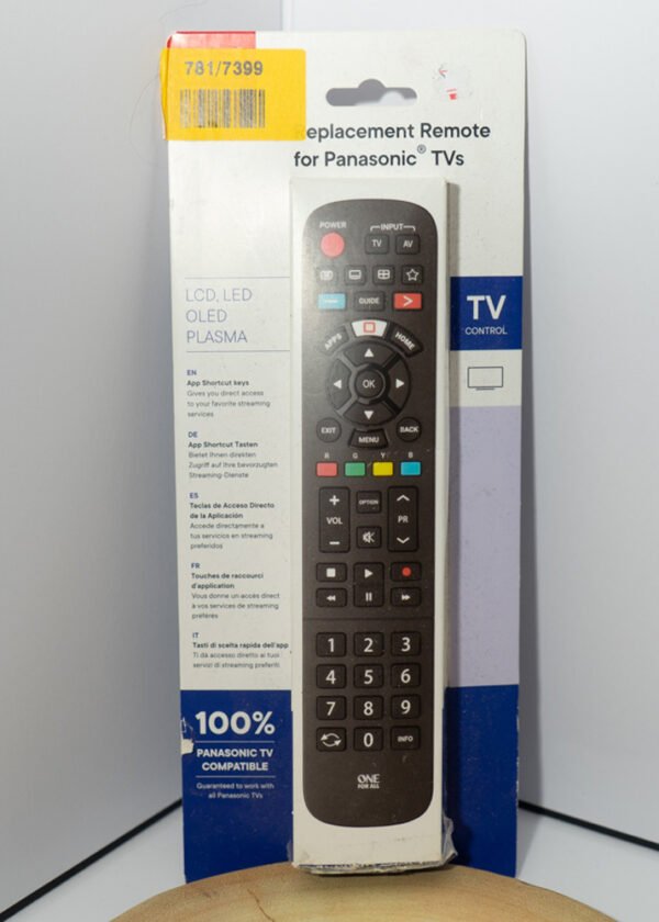 One for All URC4914 Replacement Panasonic TV Remote Control