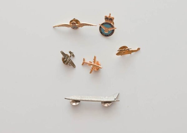 Six RAF Metal Pin Badges
