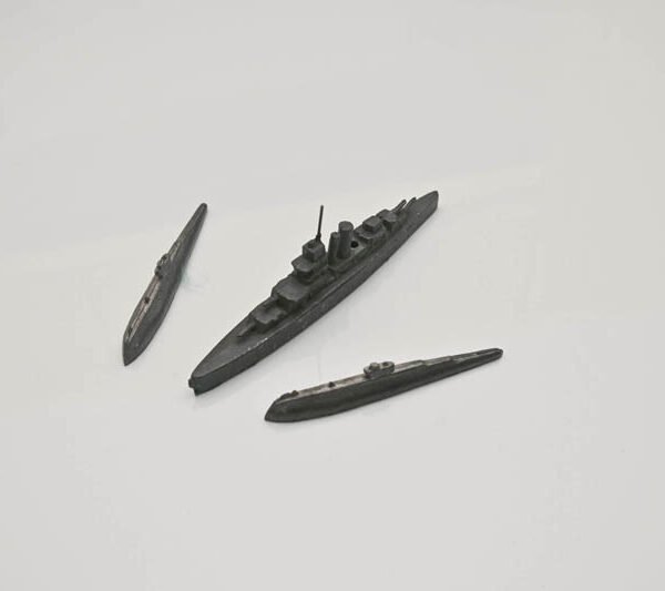 Set of Three LEAD Ship Models