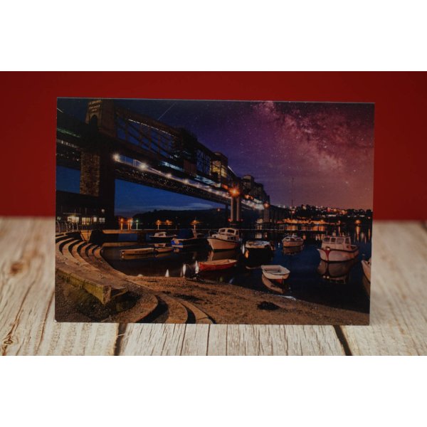 The Tamar Bridge Under - The Milkyway - Greetings Card and Envelope