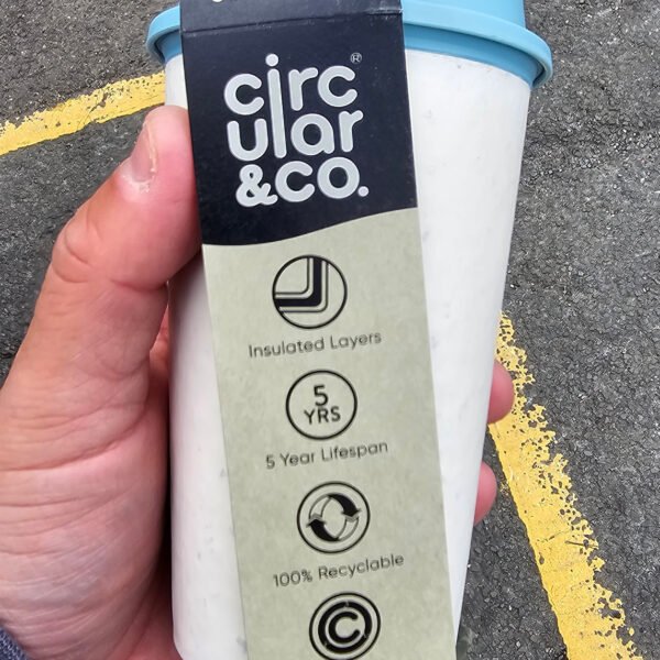 Circular & Co Now Cream & Blue Coffee Cup (12oz)