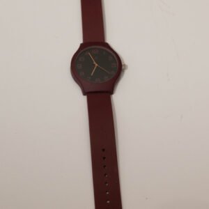 Owim Burgundy Silicone Strap Watch