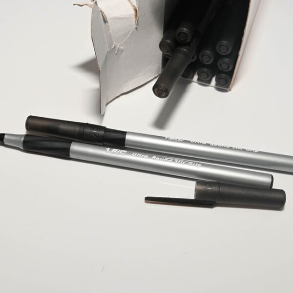 BiC Round Stic Grip Xtra-Comfort Ball Pen- Black Ink