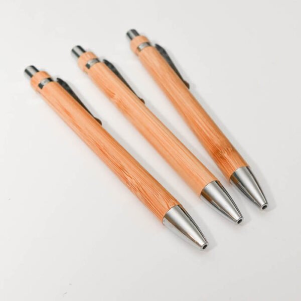 Three Bamboo Wooden Pens