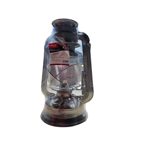 Redwood Hanging Hurricane Lantern Light