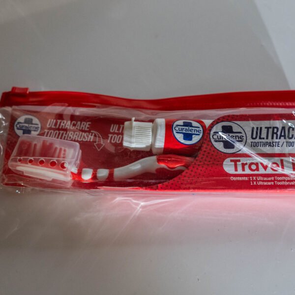 Travel Toothbrush and Toothpaste Set