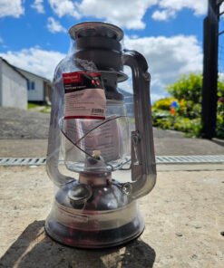 Redwood Metal Paraffin Hurricane Lantern - 25cm - Silver