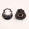 Silver and Black Plastic Replacement Switches - 6mm Thread