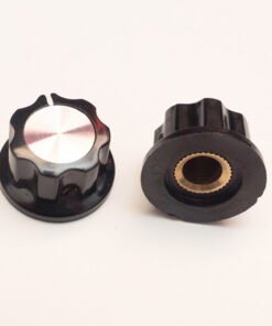 Silver and Black Plastic Replacement Switches - 6mm Thread