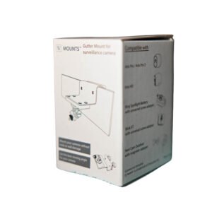 Wasserstein Metal Gutter Mount for Surveillance camera - White