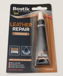 Bostik Leather Repair Glue Clear - 20ml Tube - Extra Strong Quick Drying