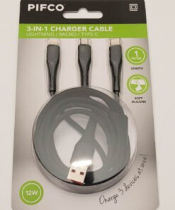 PIFCO 3-IN-1 CHARGE CABLE