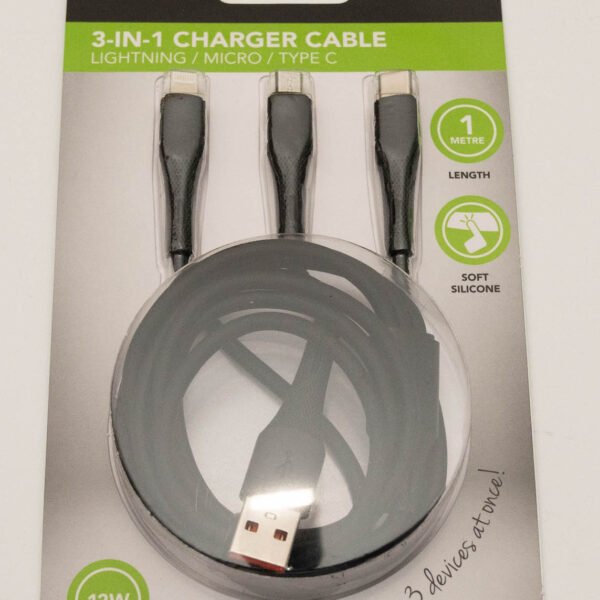 PIFCO 3-IN-1 CHARGE CABLE