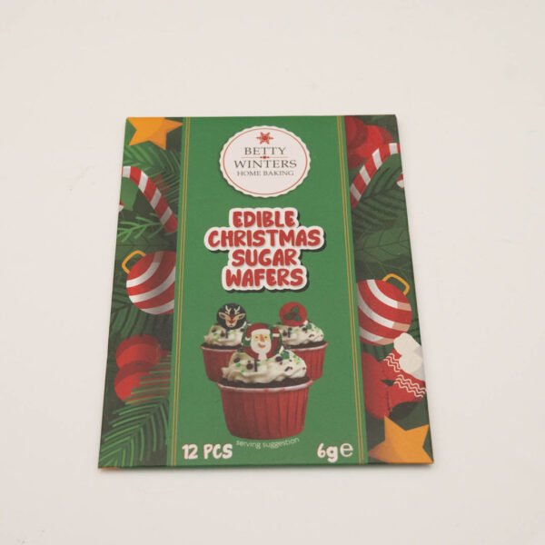 Betty Winters Edible Christmas Sugar Wafers 12pcs