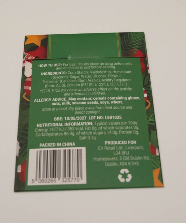 Betty Winters Edible Christmas Sugar Wafers 12pcs