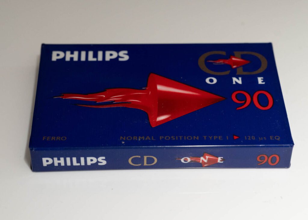 Philips CD One 90 Blank Audio Cassette Tape Type I C90 New Sealed NOS