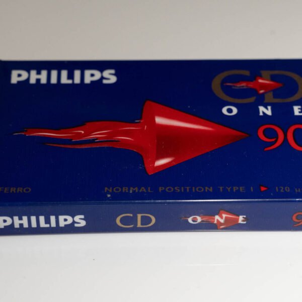 Philips CD One 90 Blank Audio Cassette Tape Type I C90 New Sealed NOS