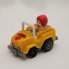 RONALD McDONALD 1987 HAPPY MEAL 2'' YELLOW JEEP PULL BACK ACTION TOY CAR WORKS