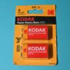 Kodak Heavy Duty Zinc 9v Block Batteries x2