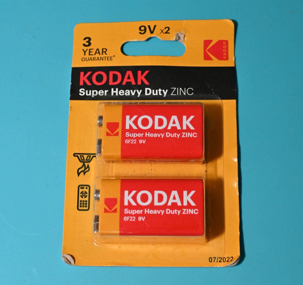 Kodak Heavy Duty Zinc 9v Block Batteries x2
