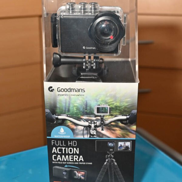 Goodmans Full HD Action Camera with Flip Out Screen etc