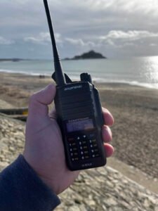 Baofeng UV-9R at St Michaels Mount West Cornwall from Long Rock Beach