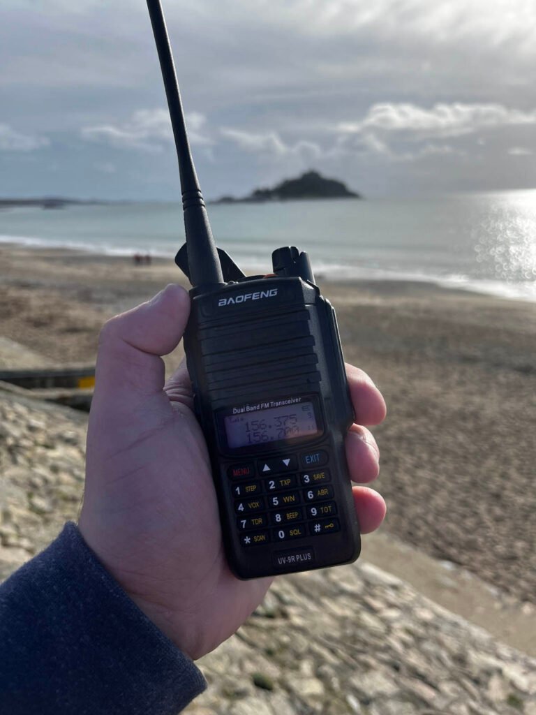Baofeng UV-9R at St Michaels Mount West Cornwall from Long Rock Beach